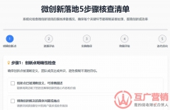 互广《微创新落地核查清单》工具特点