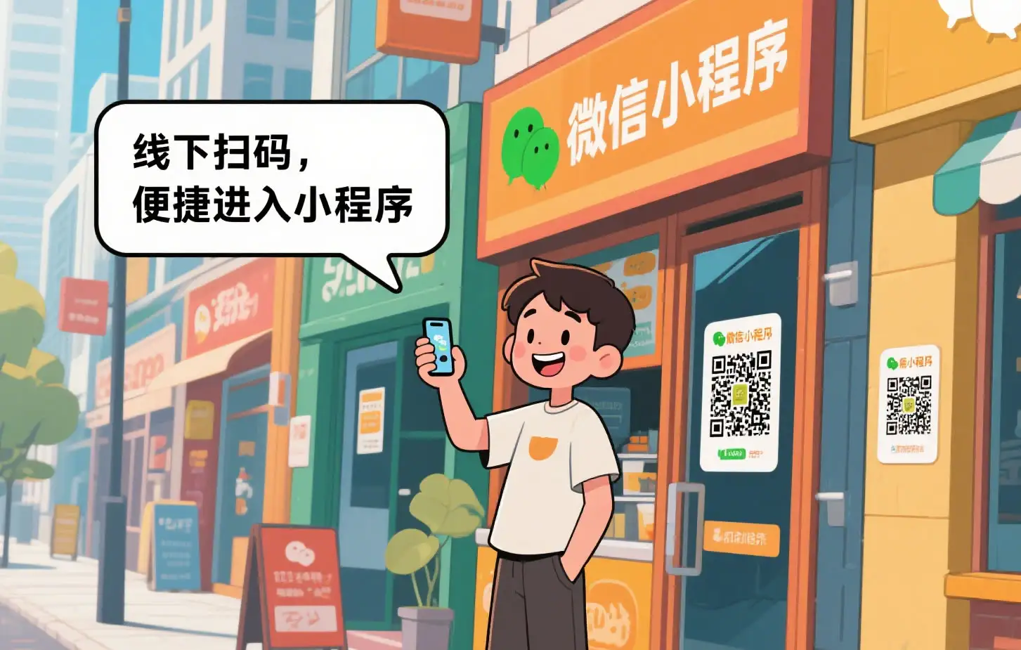 微信小程序流量入口-线下扫码